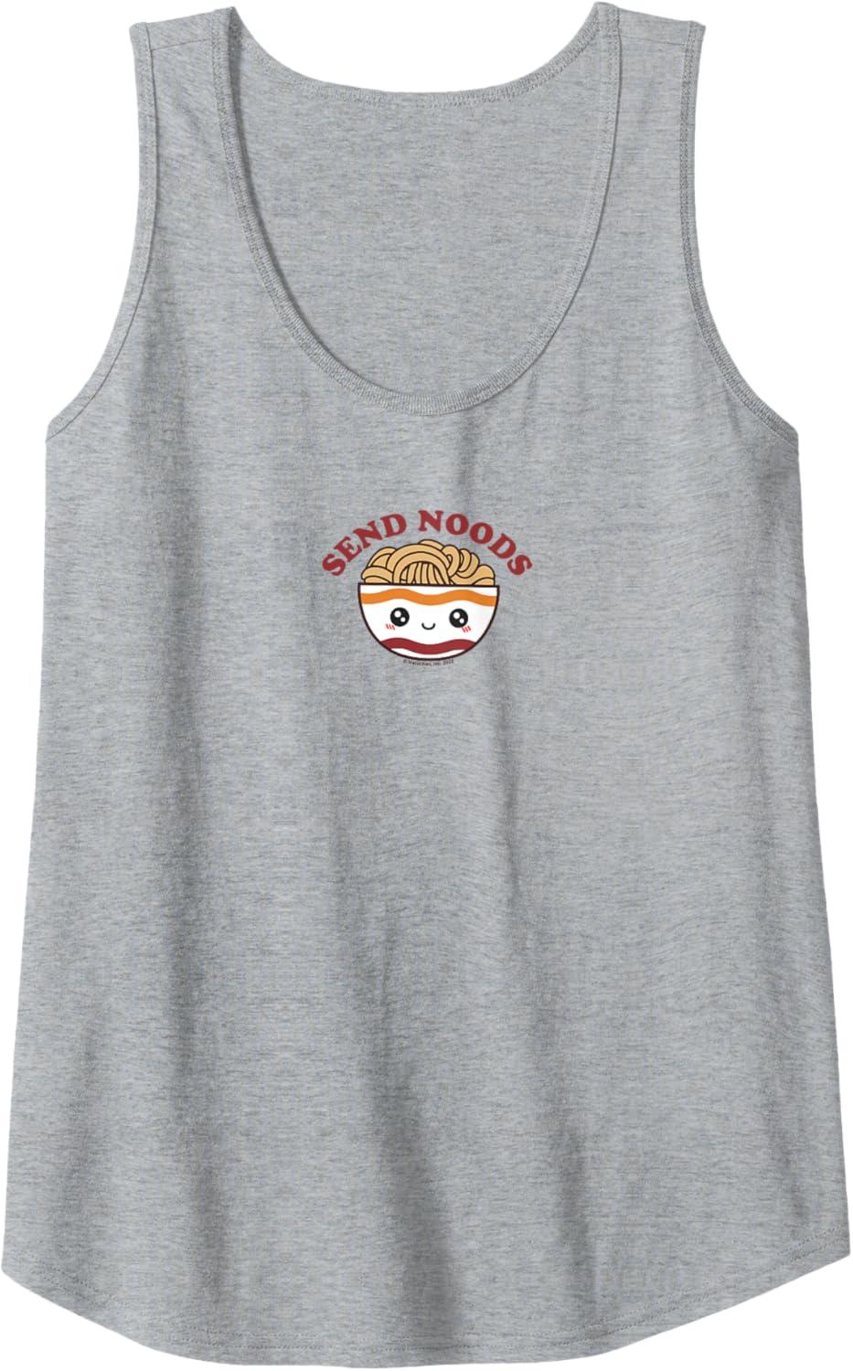 image:imageMaruchan Send Noods Ramen Bowl Face Tank TopHeather Grey