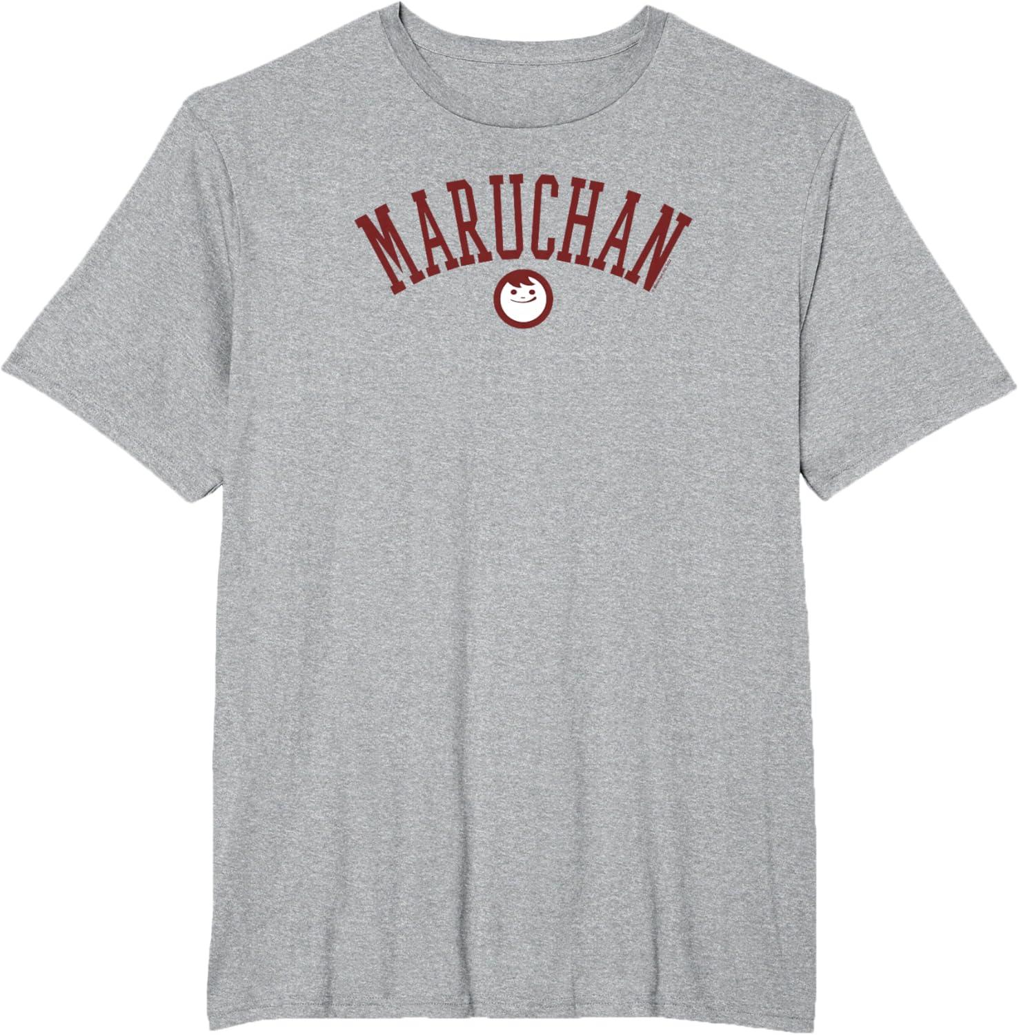 image:imageMaruchan Uni Style Classic Happy Face Logo TShirtHeather Grey