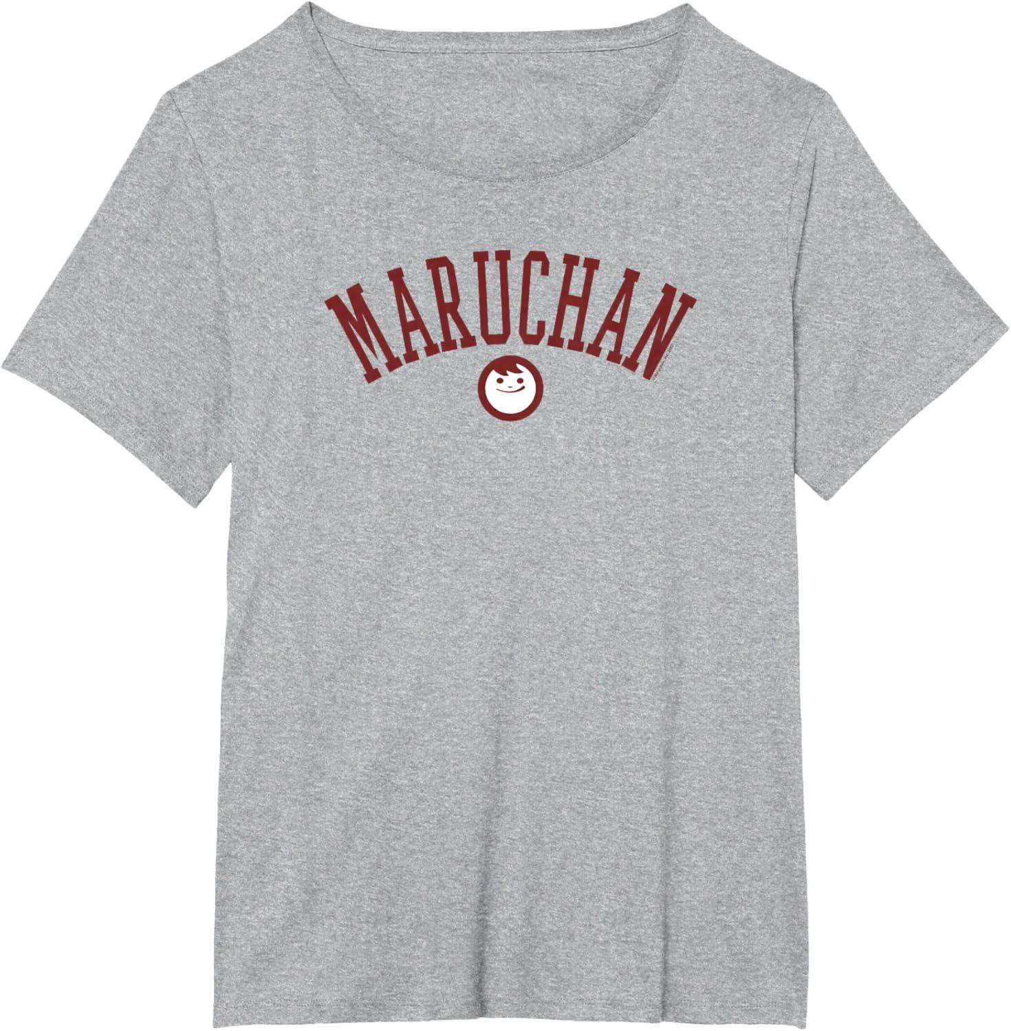 image:imageMaruchan Uni Style Classic Happy Face Logo TShirtHeather Grey
