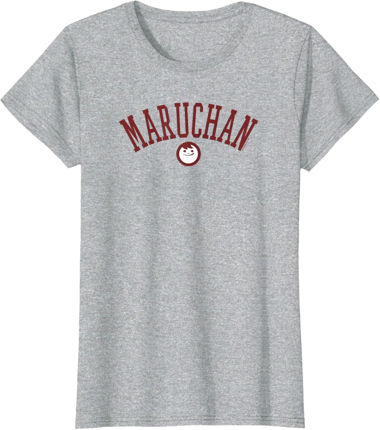 image:imageMaruchan Uni Style Classic Happy Face Logo TShirtHeather Grey