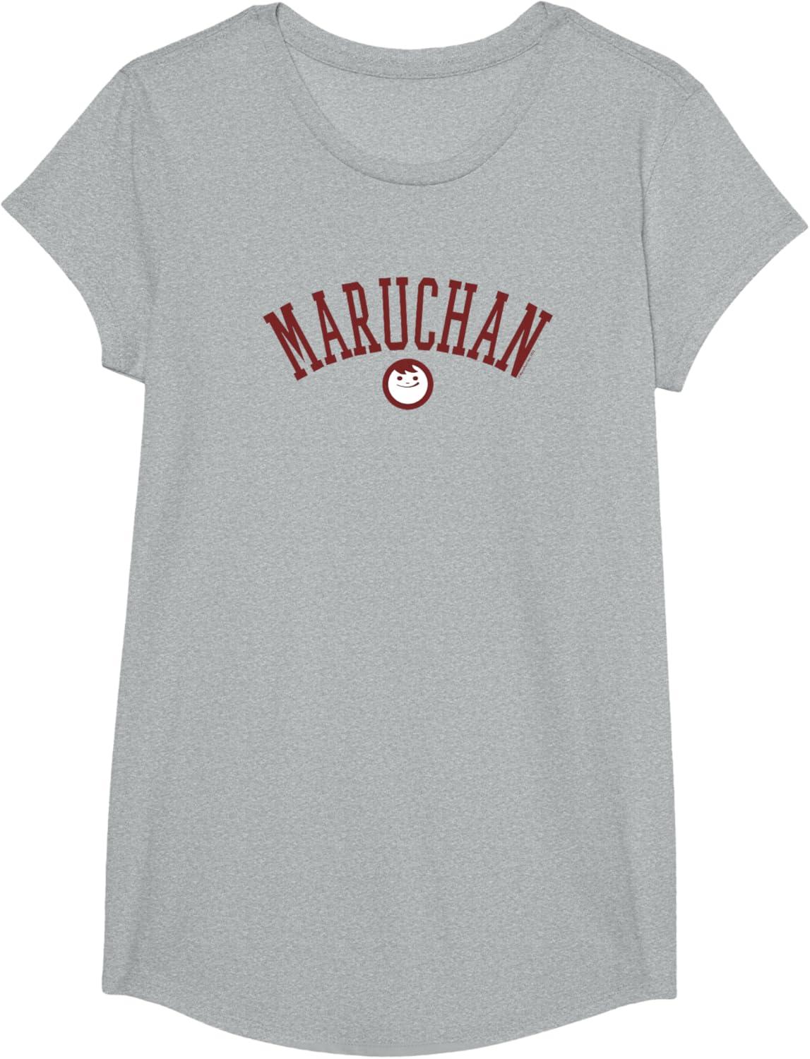 image:imageMaruchan Uni Style Classic Happy Face Logo TShirtHeather Grey