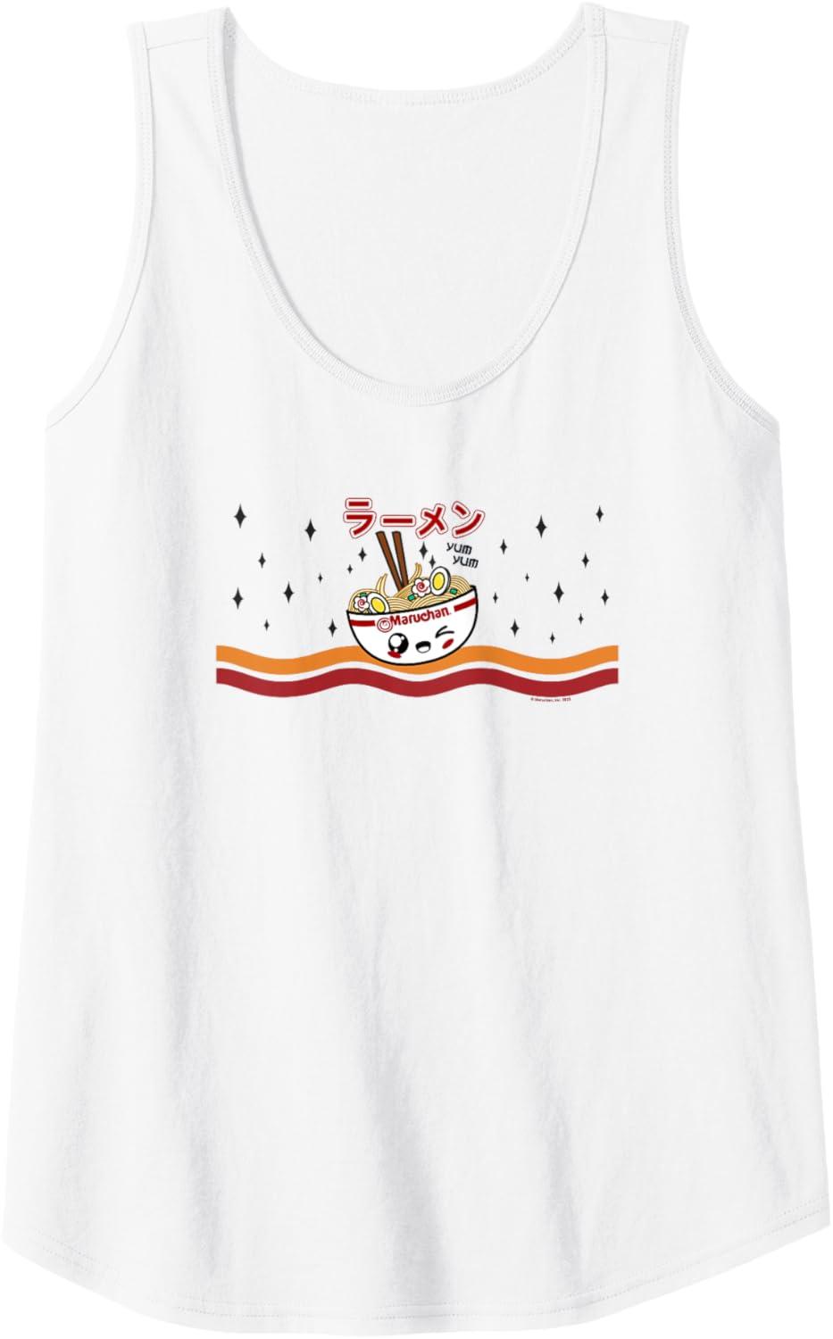 image:imageMaruchan Winking Anime Noodle Bowl Tank TopWhite