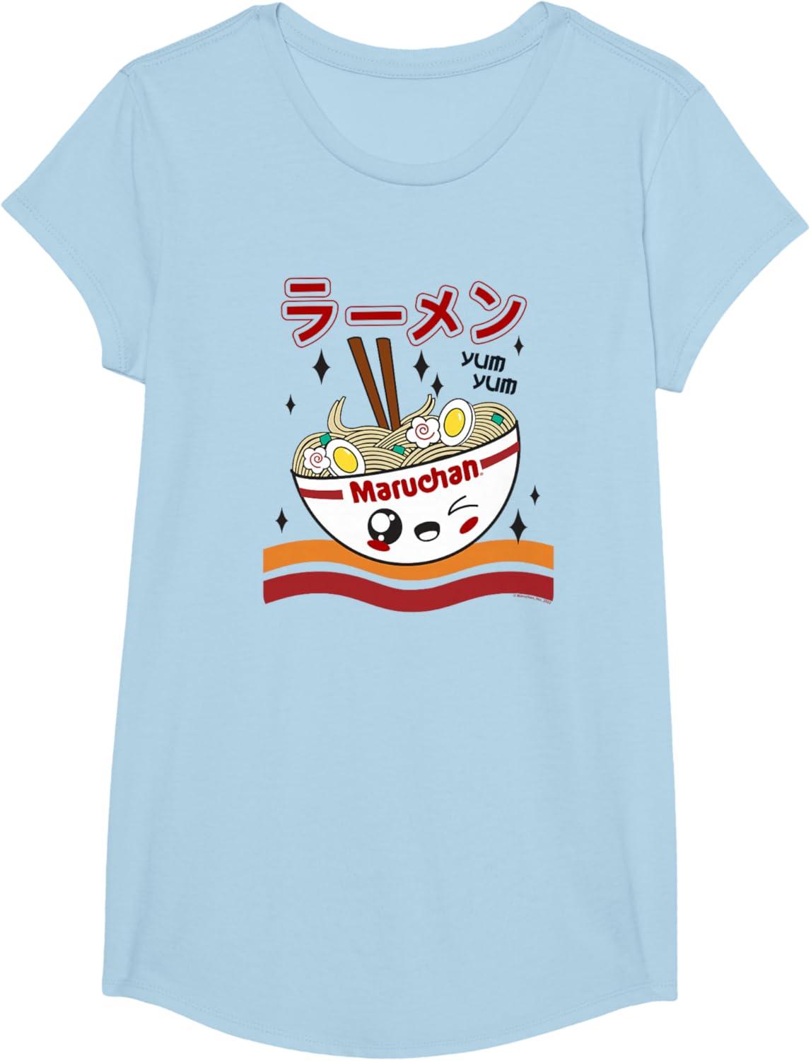 image:imageMaruchan Yum Yum Winking Noodle Bowl Poster TShirtBaby Blue