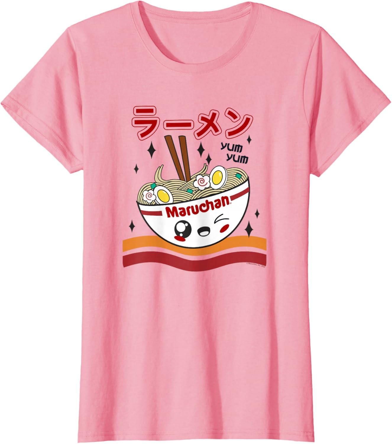 image:imageMaruchan Yum Yum Winking Noodle Bowl Poster TShirtPink