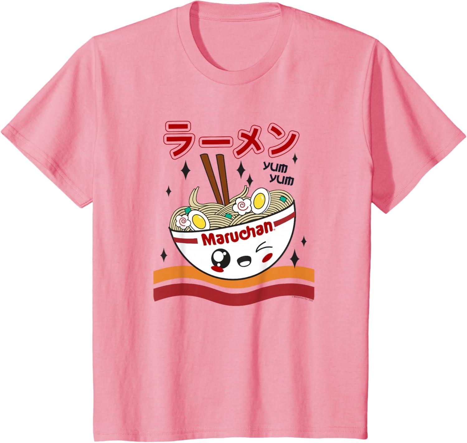 image:imageMaruchan Yum Yum Winking Noodle Bowl Poster TShirtPink