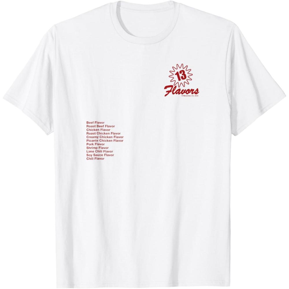 image:imageMaruchan 13 Flavors Ramen Noodle List TShirtWhite