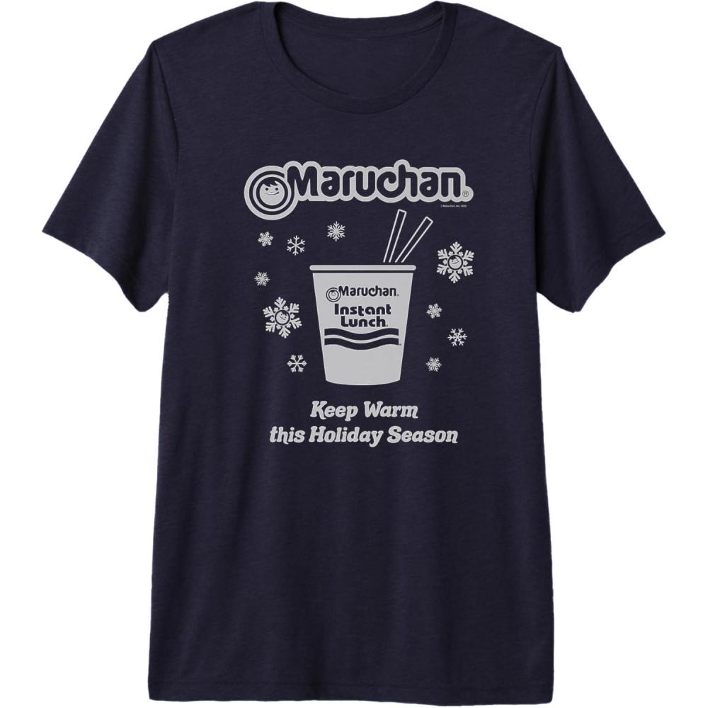 image:imageMaruchan Christmas Instant Lunch Keep Warm Holiday Season Premium TShirtNavy Blue