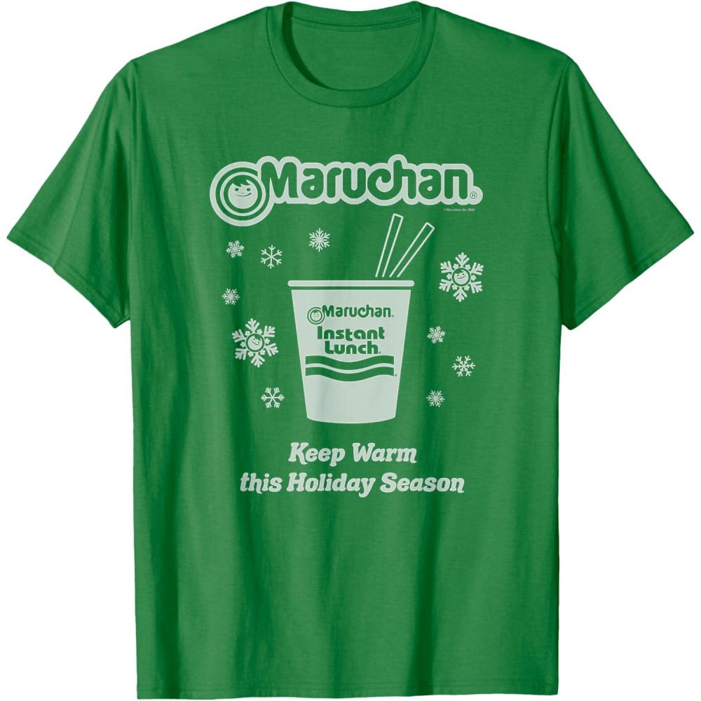 image:imageMaruchan Christmas Instant Lunch Keep Warm Holiday Season TShirtKelly Green