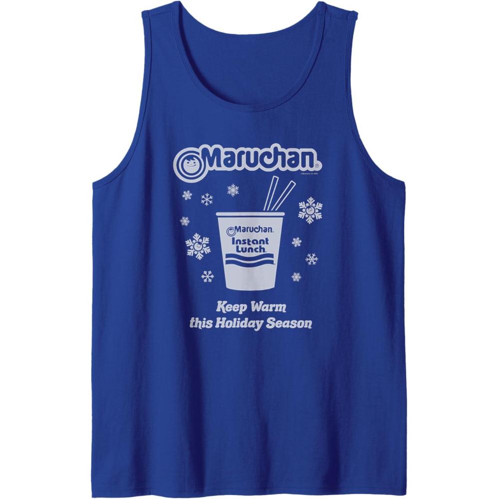 image:imageMaruchan Christmas Instant Lunch Keep Warm Holiday Season Tank TopRoyal Blue