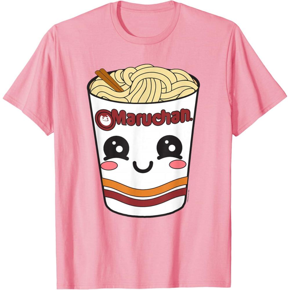image:imageMaruchan Cute Ramen Noodle Cup Face TShirt SmallPink