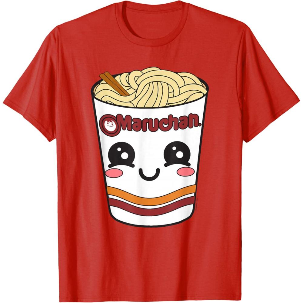 image:imageMaruchan Cute Ramen Noodle Cup Face TShirt SmallRed