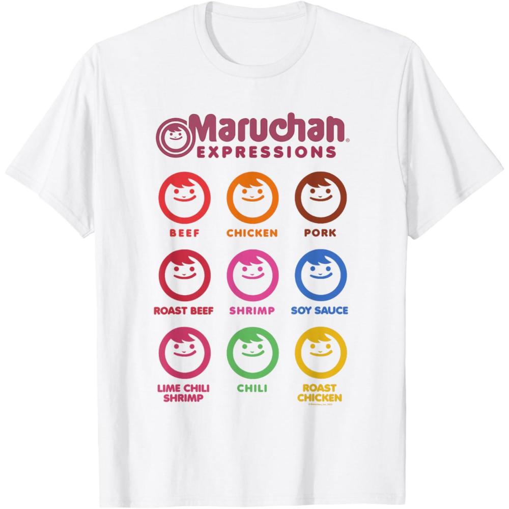 image:imageMaruchan Expressions Multiple Flavors amp Colors Collage TShirtWhite