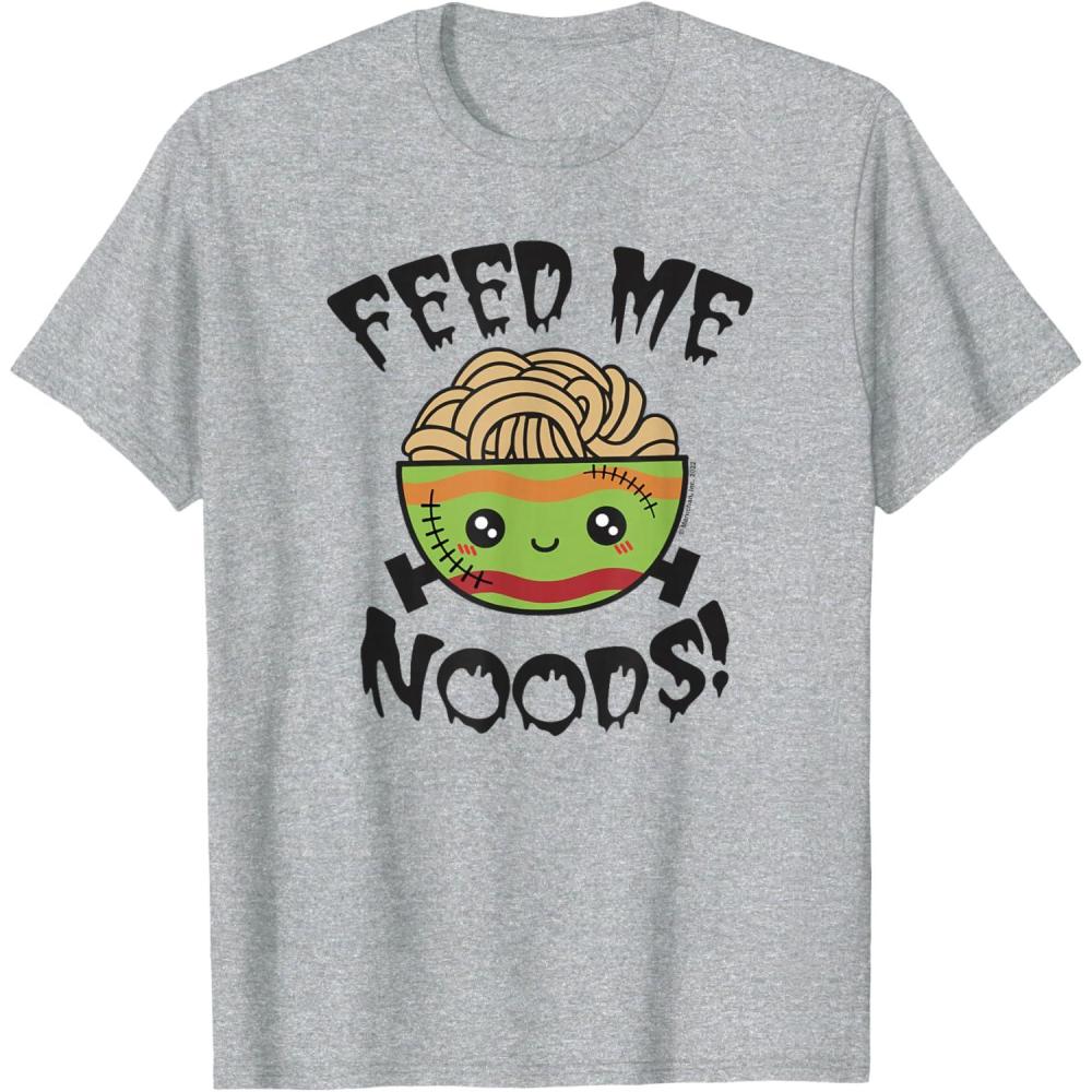 image:imageMaruchan Feed Me Noods Halloween Frankenstein Bowl TShirtHeather Grey
