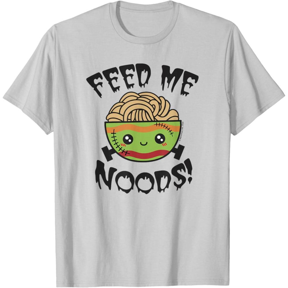 image:imageMaruchan Feed Me Noods Halloween Frankenstein Bowl TShirtSilver Grey
