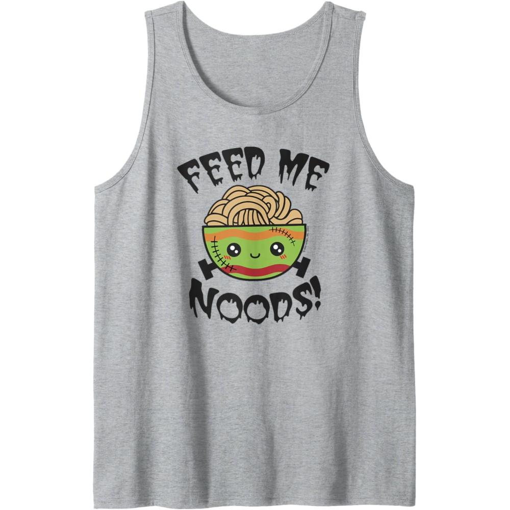 image:imageMaruchan Feed Me Noods Halloween Frankenstein Bowl Tank TopHeather Grey