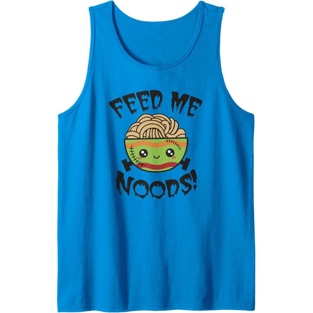 image:imageMaruchan Feed Me Noods Halloween Frankenstein Bowl Tank TopSapphire Blue