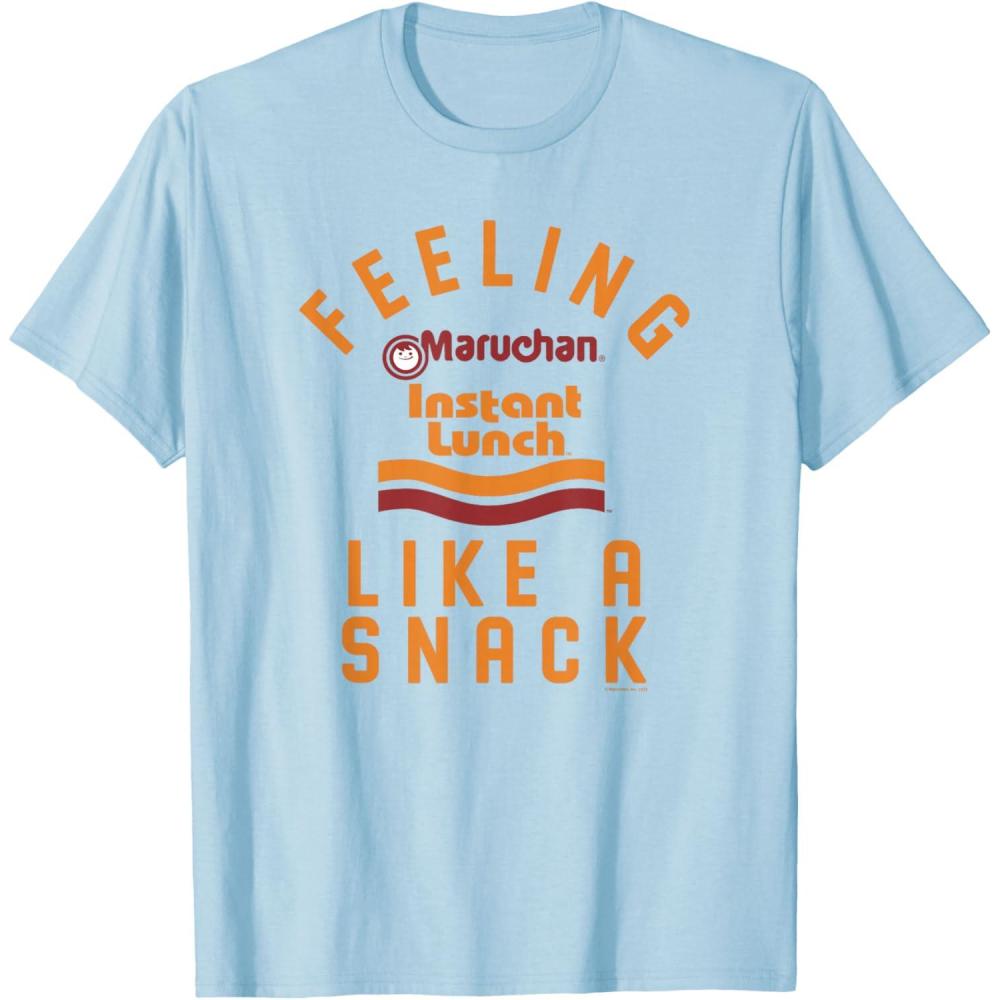 image:imageMaruchan Feeling Like A Ramen Snack Instant Lunch Logo TShirtBaby Blue