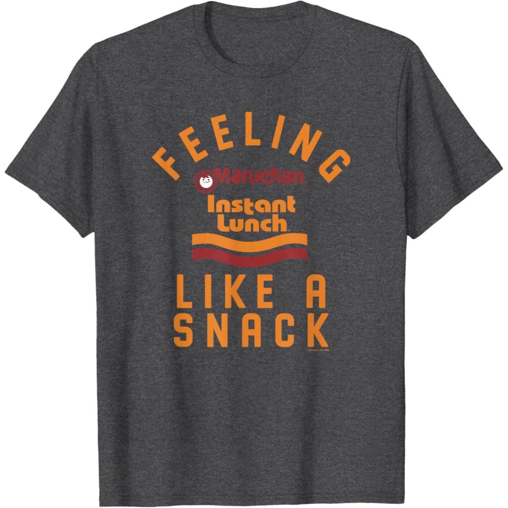 image:imageMaruchan Feeling Like A Ramen Snack Instant Lunch Logo TShirtDark Heather Grey
