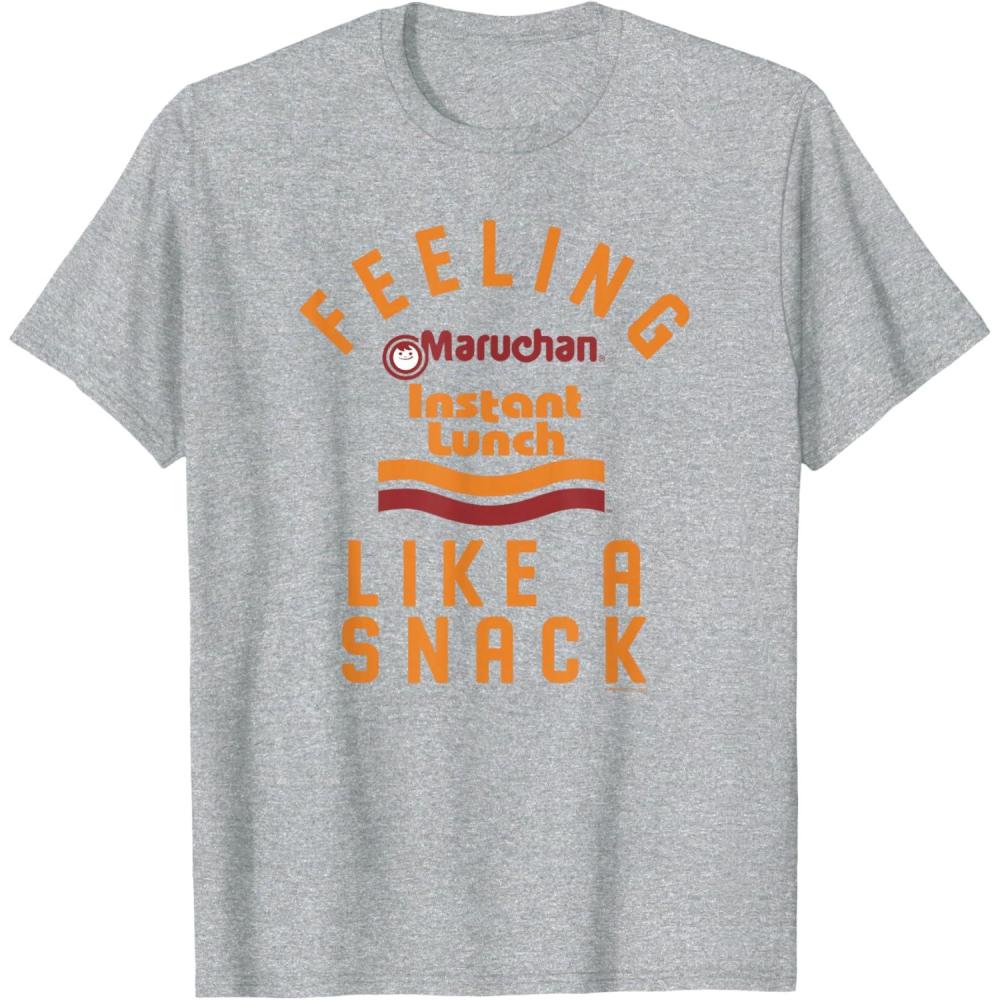 image:imageMaruchan Feeling Like A Ramen Snack Instant Lunch Logo TShirtHeather Grey
