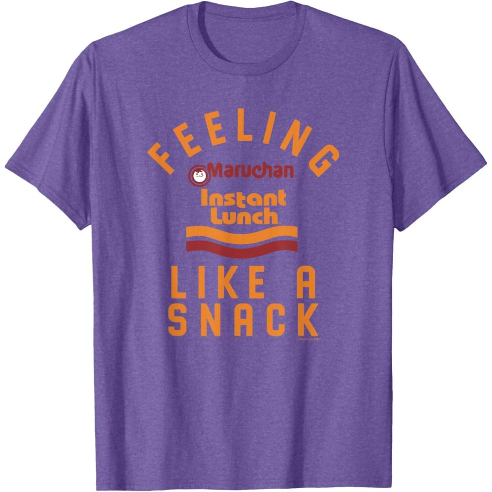 image:imageMaruchan Feeling Like A Ramen Snack Instant Lunch Logo TShirtPurple Heather