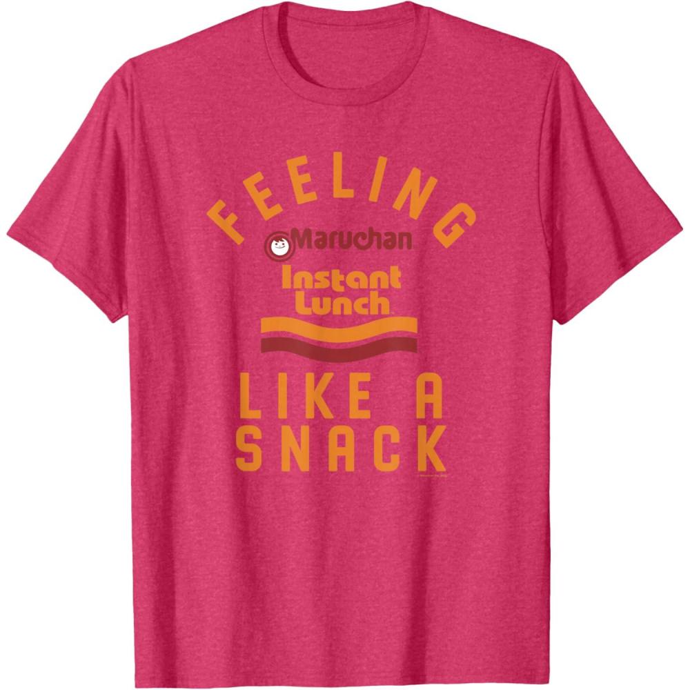 image:imageMaruchan Feeling Like A Ramen Snack Instant Lunch Logo TShirtRed Heather