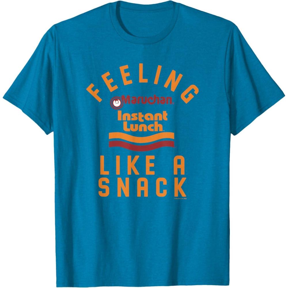 image:imageMaruchan Feeling Like A Ramen Snack Instant Lunch Logo TShirtSapphire Blue