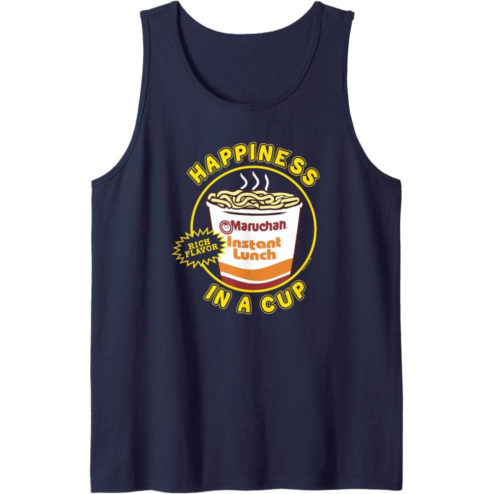 image:imageMaruchan Happiness In A Cup Instant Lunch Poster Tank TopNavy Blue