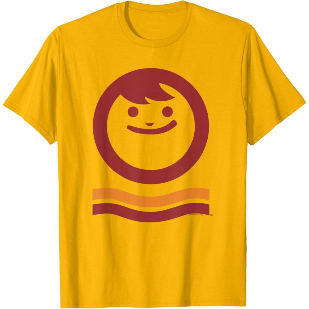 image:imageMaruchan Happy Face With Waves Logo TShirtGolden Yellow