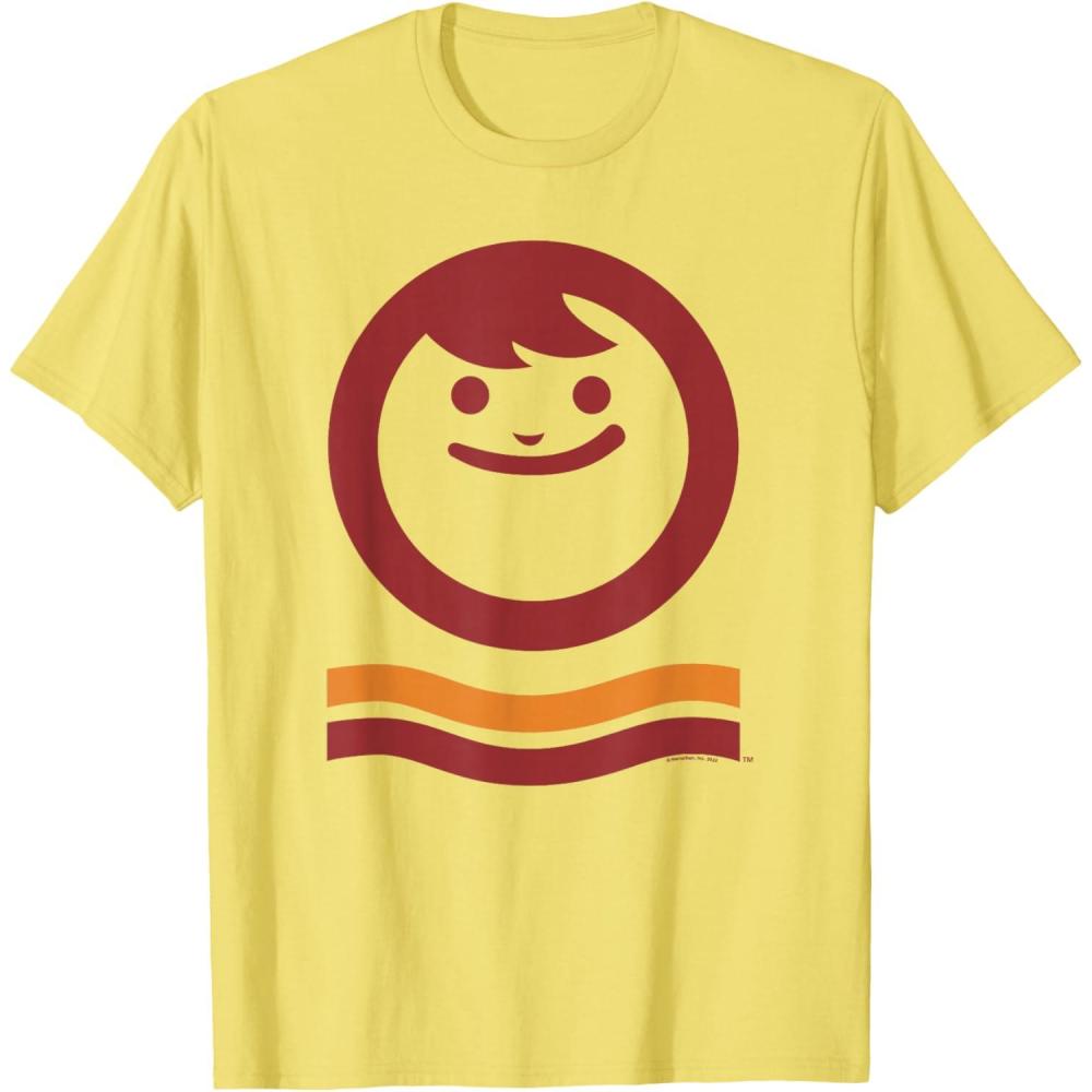 image:imageMaruchan Happy Face With Waves Logo TShirtLemon Yellow