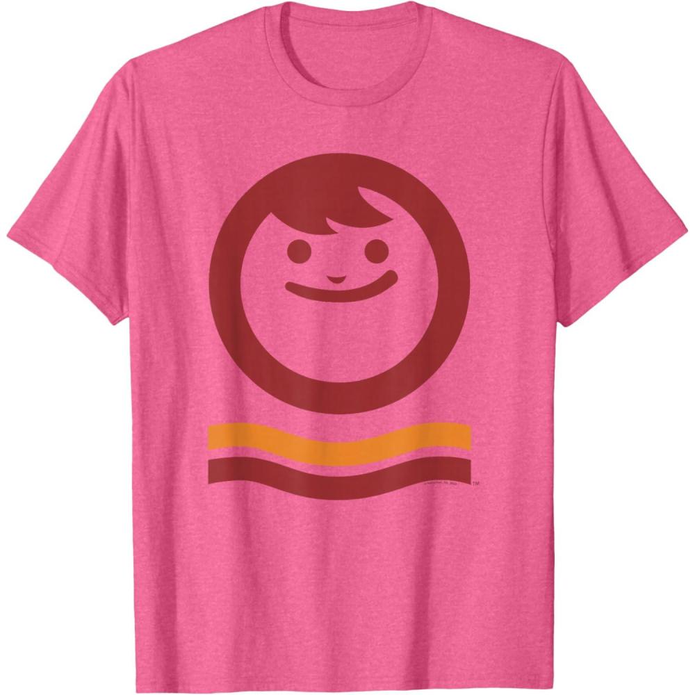 image:imageMaruchan Happy Face With Waves Logo TShirtPink Heather
