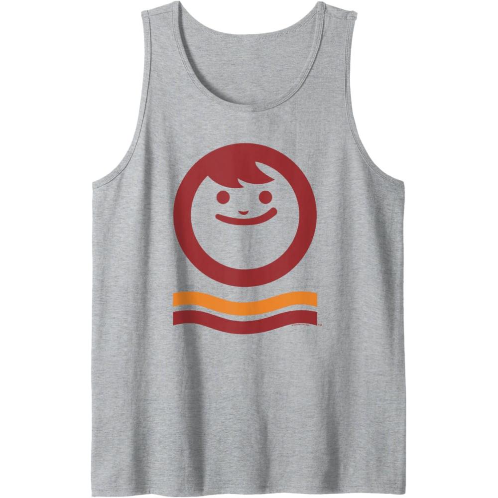 image:imageMaruchan Happy Face With Waves Logo Tank TopHeather Grey