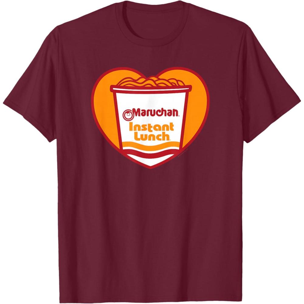 image:imageMaruchan Heart Instant Lunch Ramen Soup Cup TShirtBurgundy