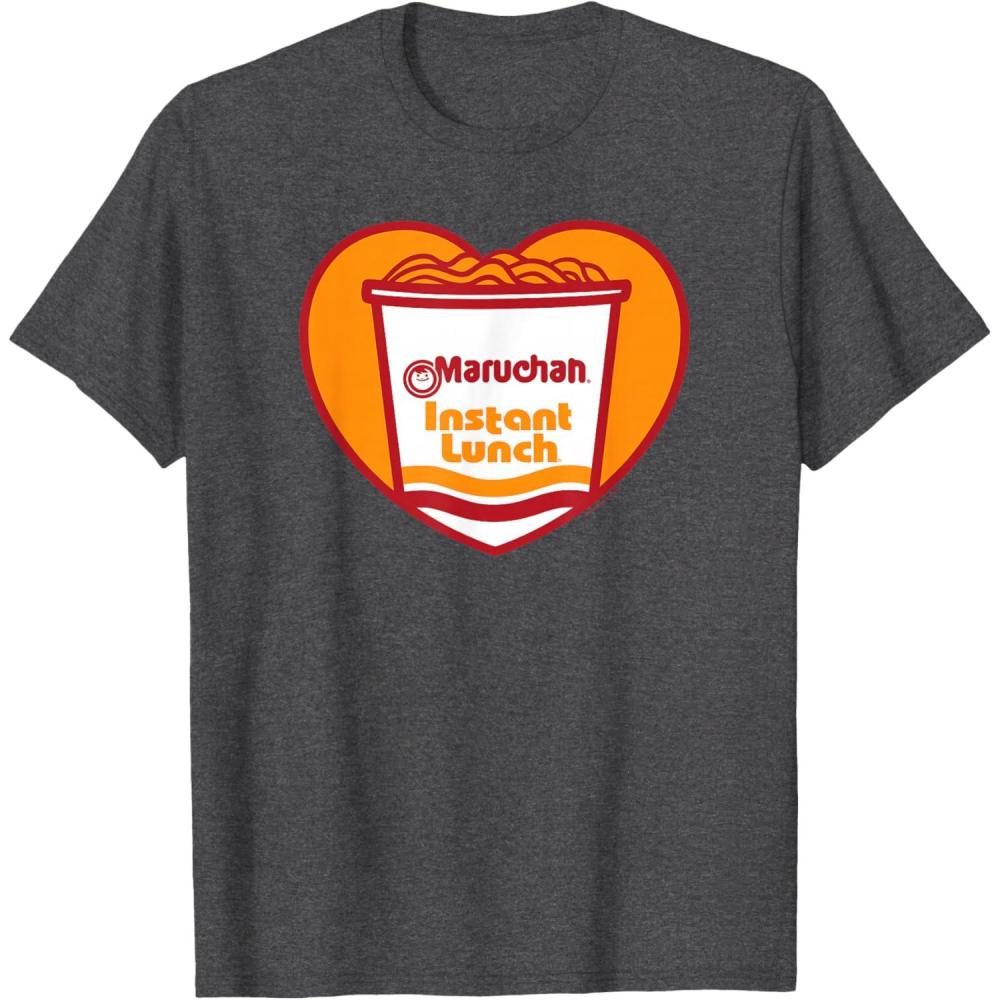 image:imageMaruchan Heart Instant Lunch Ramen Soup Cup TShirtDark Heather Grey
