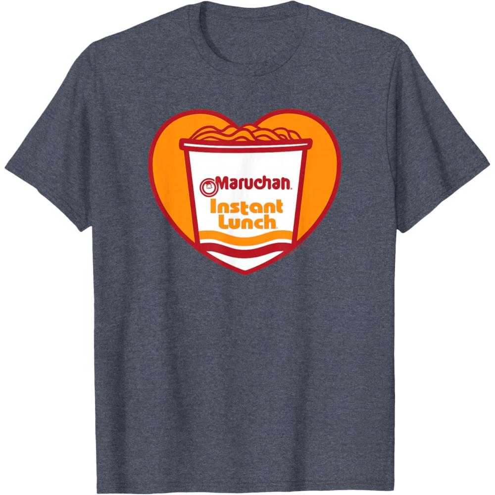 image:imageMaruchan Heart Instant Lunch Ramen Soup Cup TShirtHeather Blue
