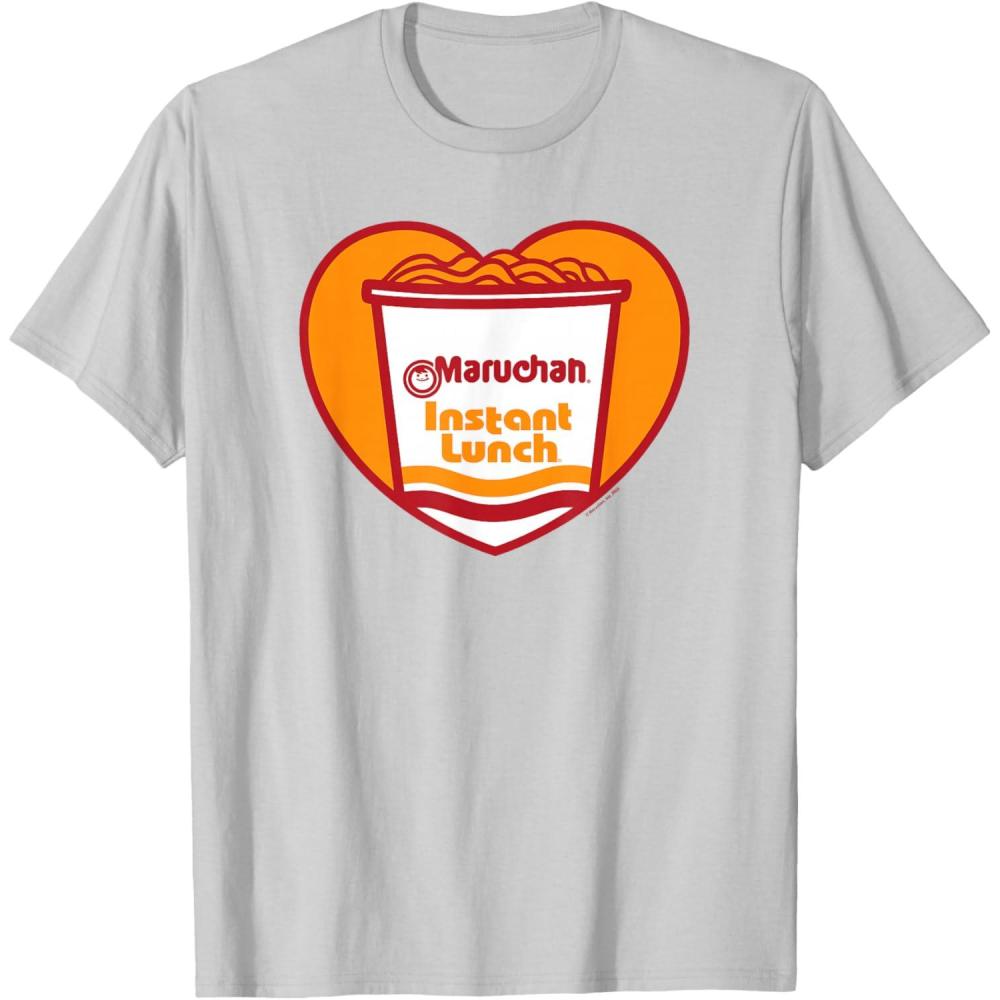 image:imageMaruchan Heart Instant Lunch Ramen Soup Cup TShirtSilver Grey