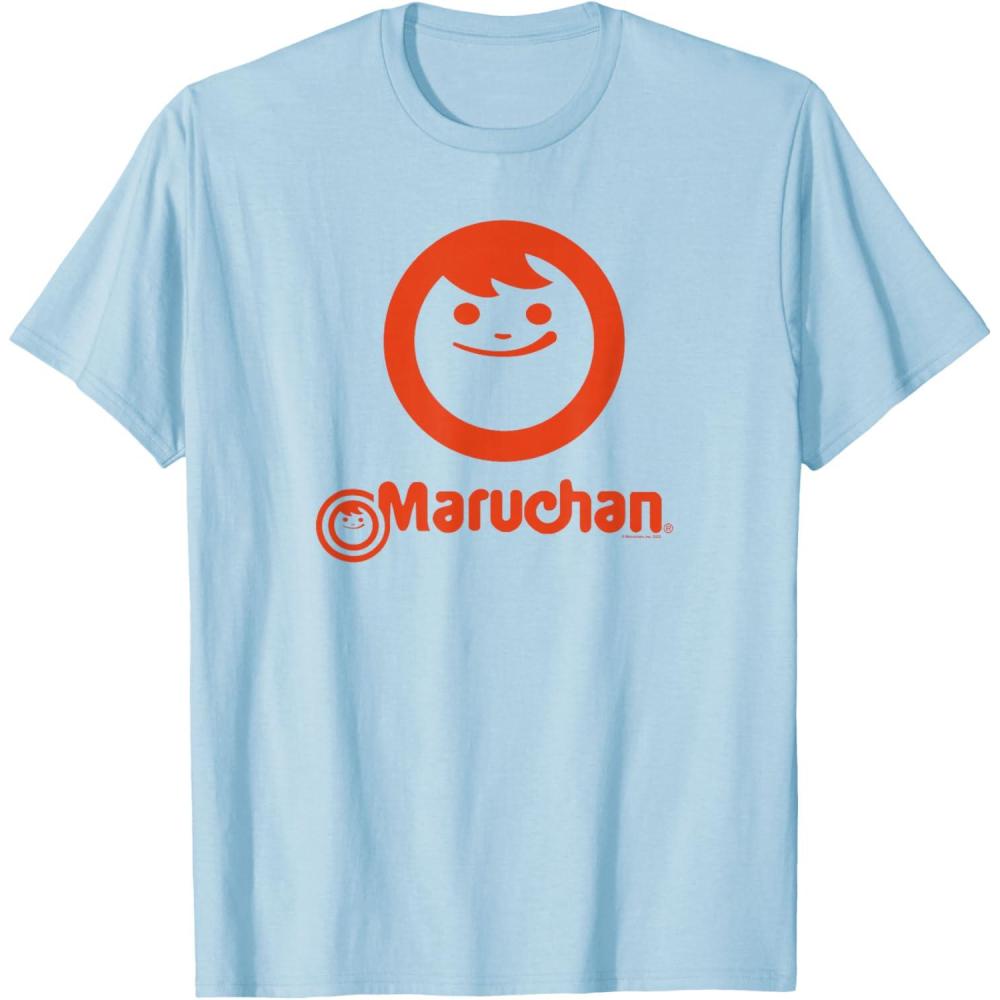 image:imageMaruchan Instant Lunch Classic Happy Face Vintage Logo TShirtBaby Blue