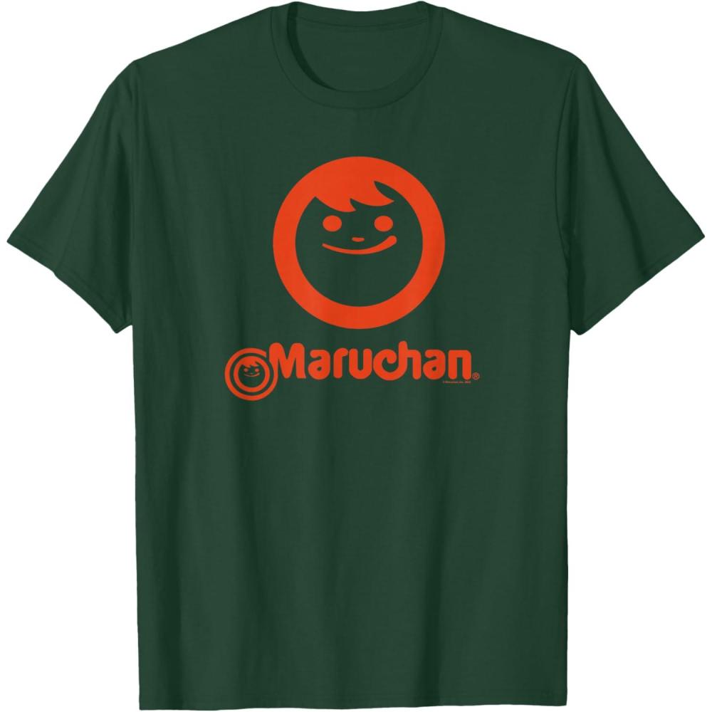 image:imageMaruchan Instant Lunch Classic Happy Face Vintage Logo TShirtDark Green