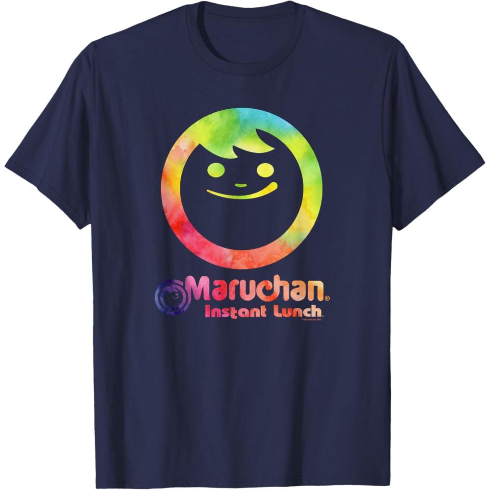 image:imageMaruchan Instant Lunch Colour Pop Classic Retro Logo TShirtNavy Blue