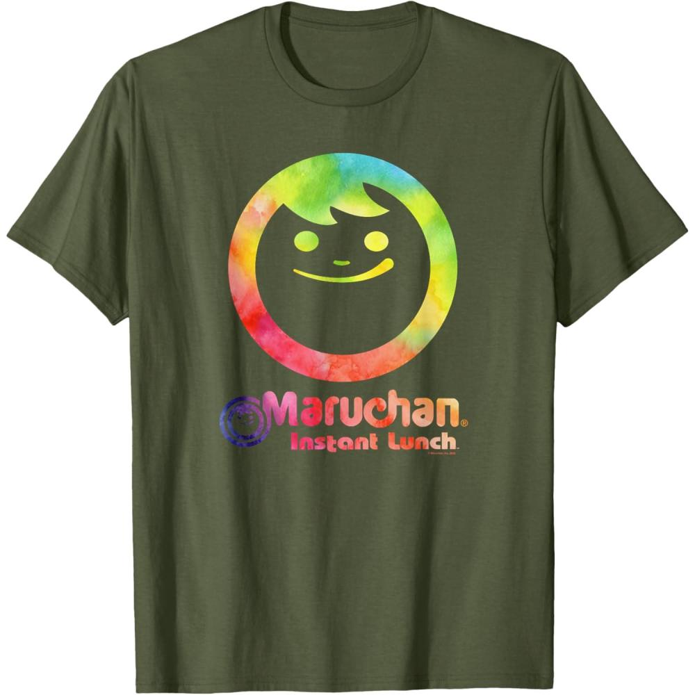 image:imageMaruchan Instant Lunch Colour Pop Classic Retro Logo TShirtOlive Green