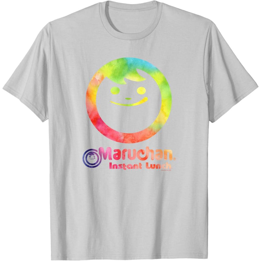 image:imageMaruchan Instant Lunch Colour Pop Classic Retro Logo TShirtSilver Grey
