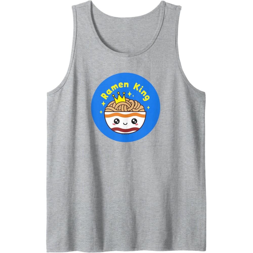 image:imageMaruchan Instant Lunch Cute Kawaii Ramen King Bowl Logo Tank TopHeather Grey
