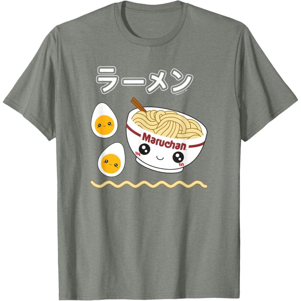 image:imageMaruchan Instant Lunch Cute Ramen Japanese Style Logo TShirtOlive Heather