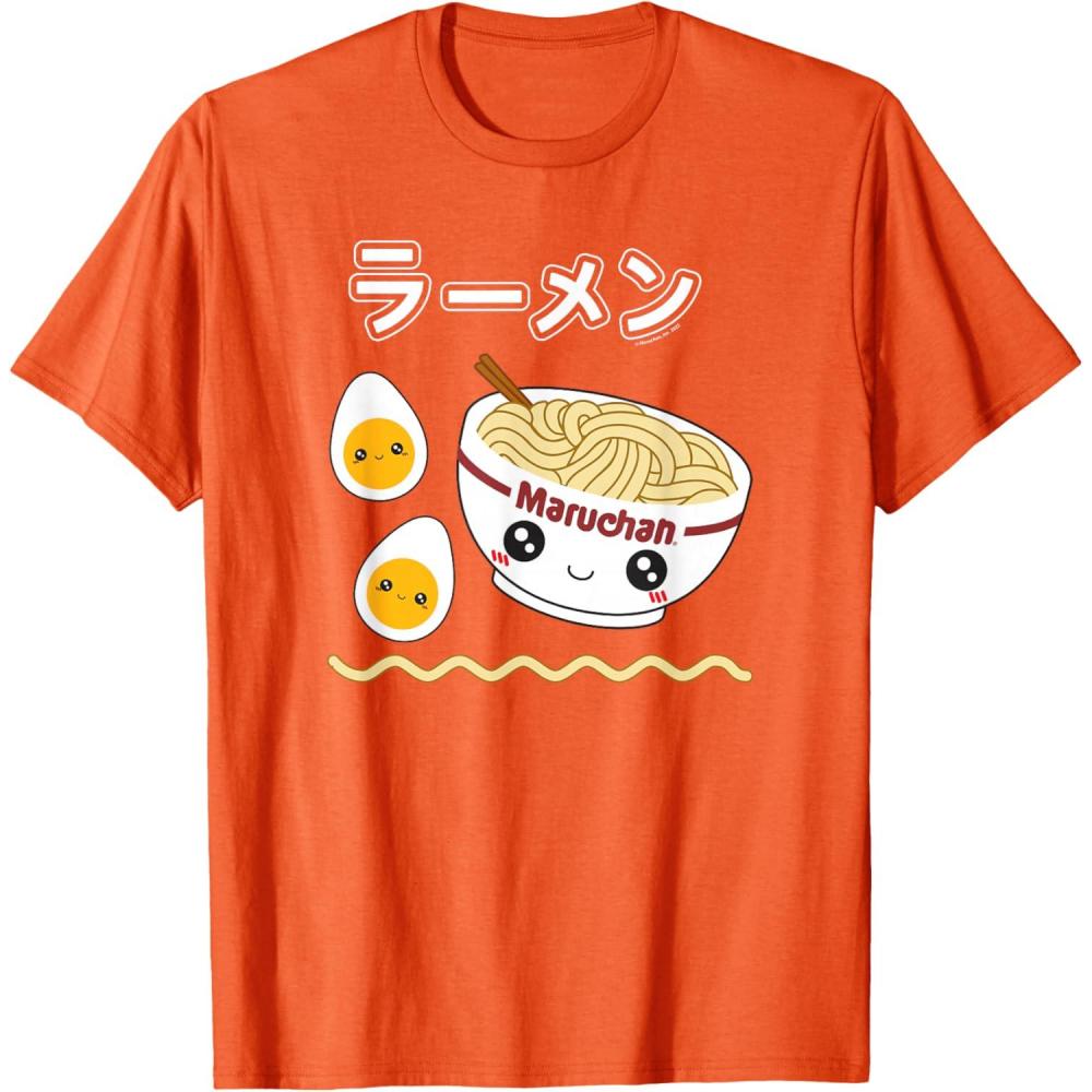 image:imageMaruchan Instant Lunch Cute Ramen Japanese Style Logo TShirtOrange