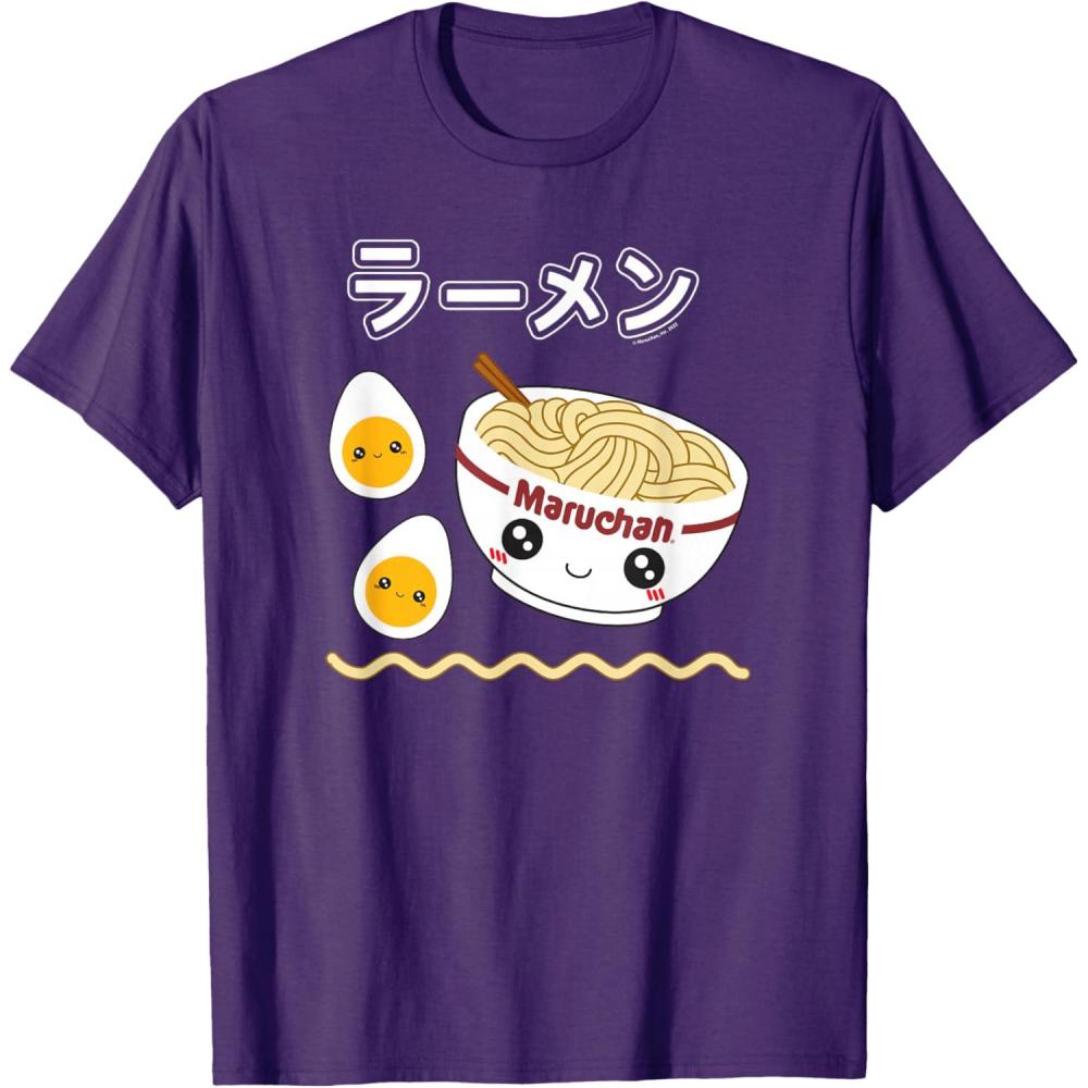 image:imageMaruchan Instant Lunch Cute Ramen Japanese Style Logo TShirtPurple