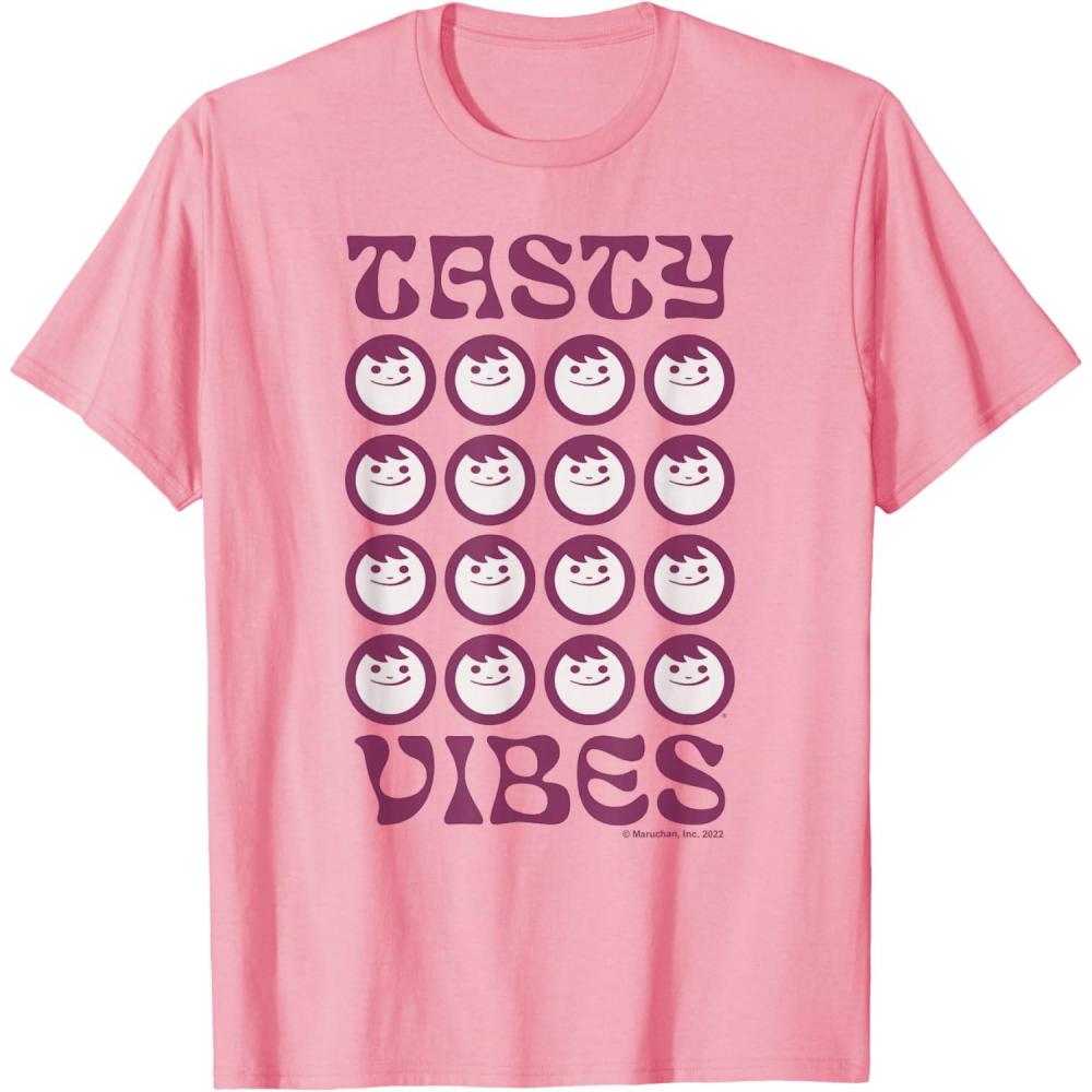 image:imageMaruchan Instant Lunch Groovy Tasty Vibes Grid Logo TShirtPink