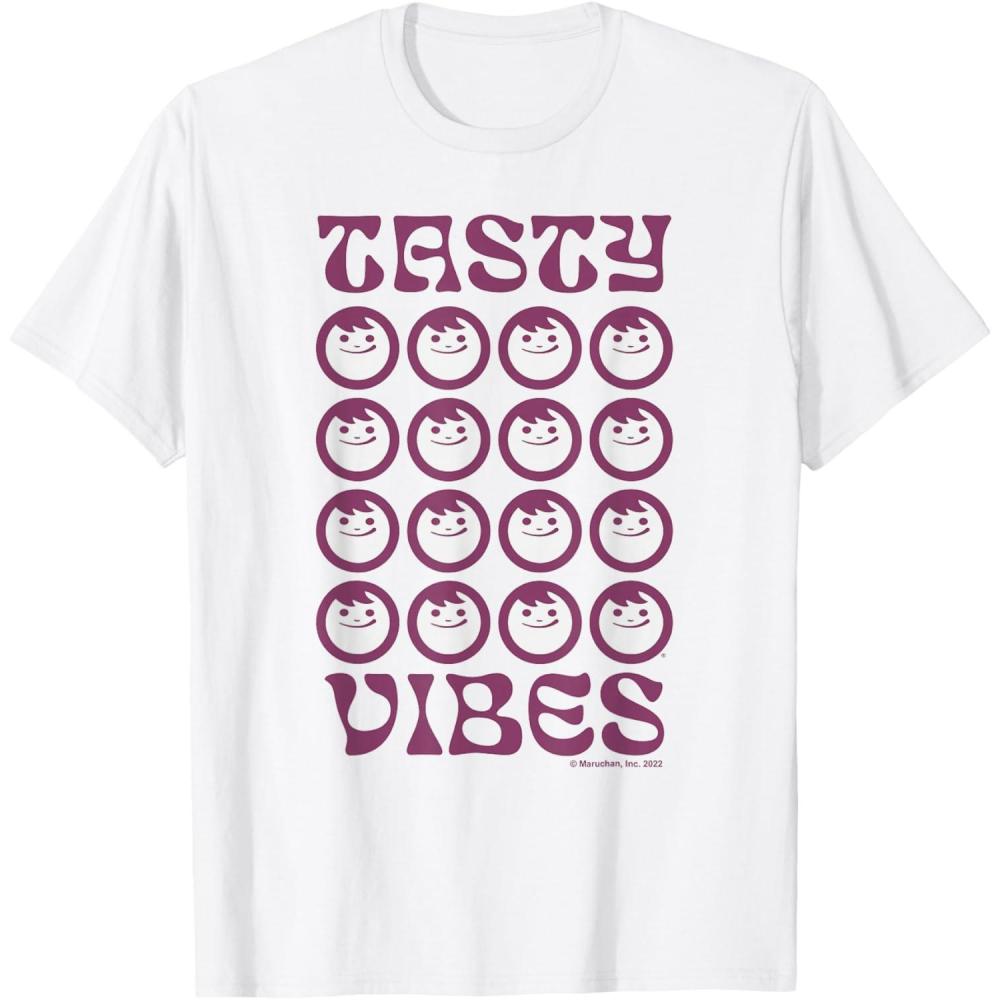 image:imageMaruchan Instant Lunch Groovy Tasty Vibes Grid Logo TShirtWhite