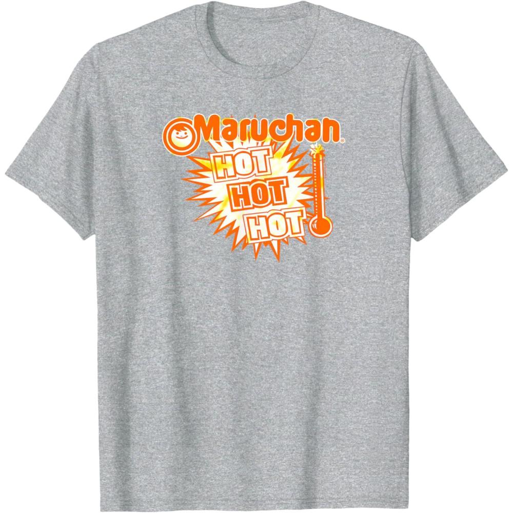 image:imageMaruchan Instant Lunch Hot Hot Hot Thermometer Logo TShirtHeather Grey