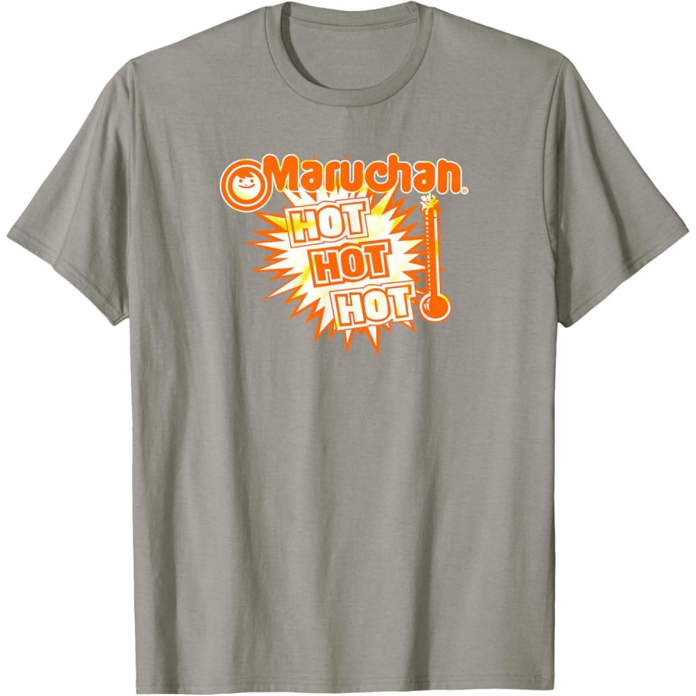 image:imageMaruchan Instant Lunch Hot Hot Hot Thermometer Logo TShirtSlate Grey