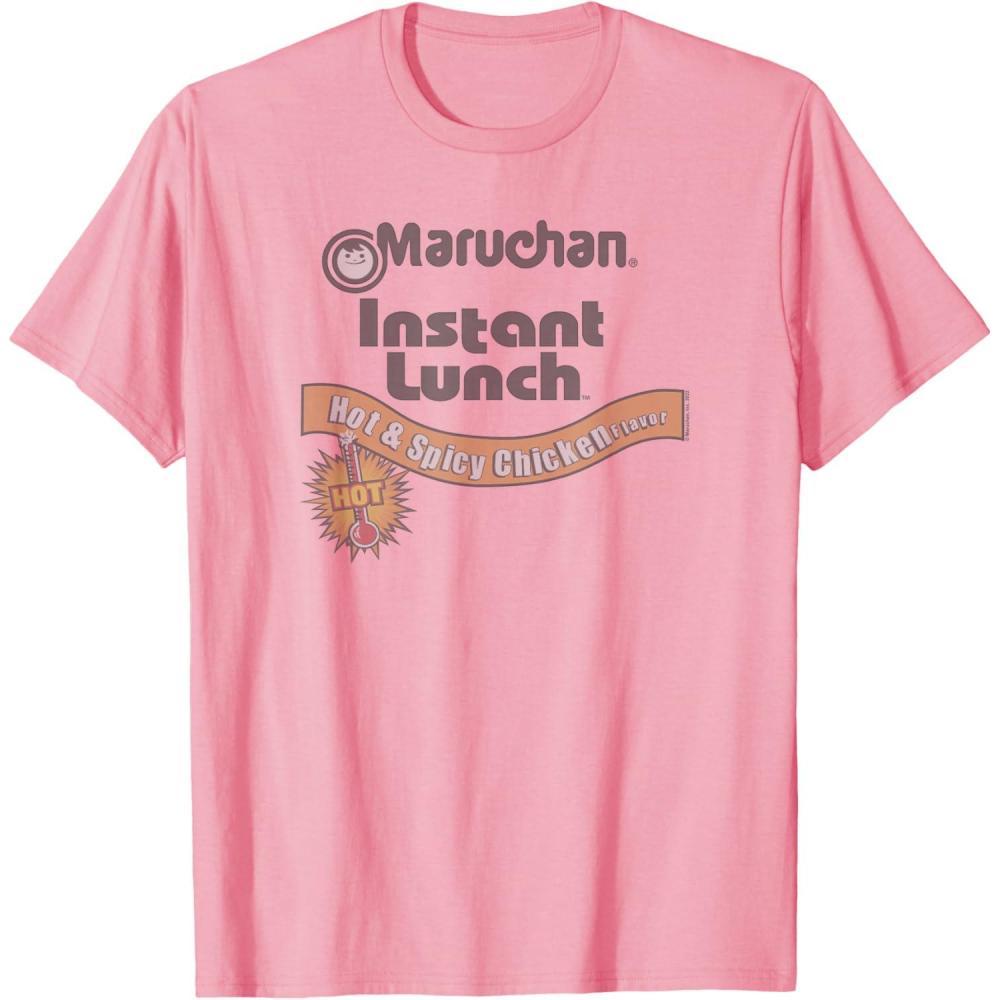 image:imageMaruchan Instant Lunch Hot amp Spicy Chicken Flavor Logo TShirtPink