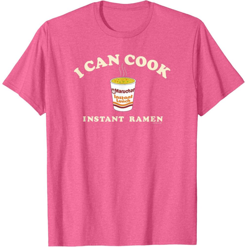 image:imageMaruchan Instant Lunch I Can Cook Instant Ramen Cup Logo TShirtPink Heather